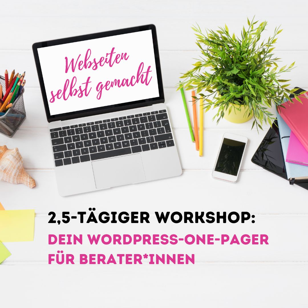 2,5-tägiger Workshop zur Erstellung deiner WordPress Webseite